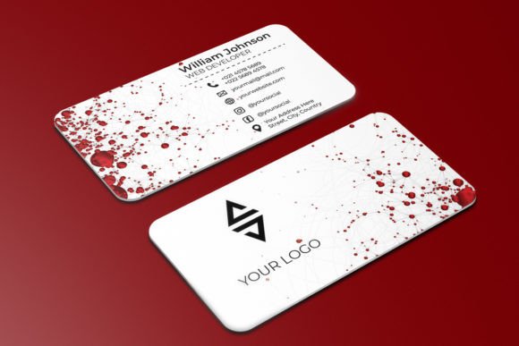 Abstract Business Card Design Template: A Strategic Tool for Professional Branding