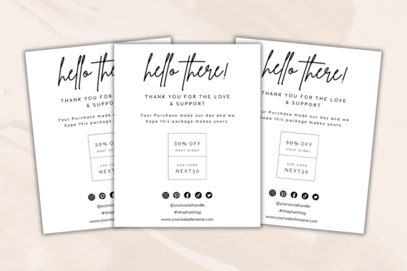 DIY Online Small Business Template: Expressing Gratitude with Editable Thank You Cards