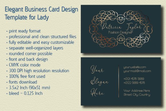 Elegant Business Card Design Template F