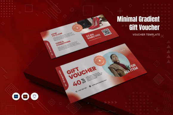 Minimal Gradient Gift Voucher: A Versatile Tool for Brand Customization and Marketing