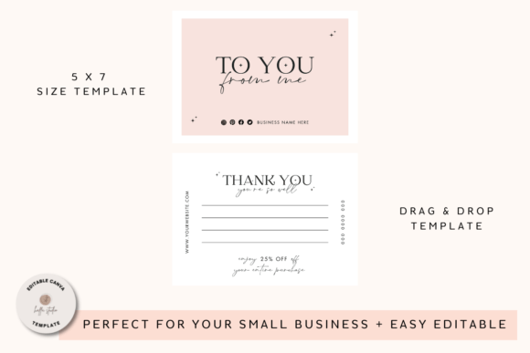 Minimalist Small Business Thank You Card