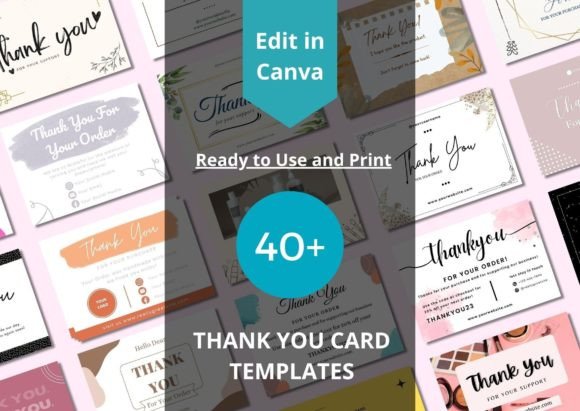 Modern Business Thank You Cards Bundle
