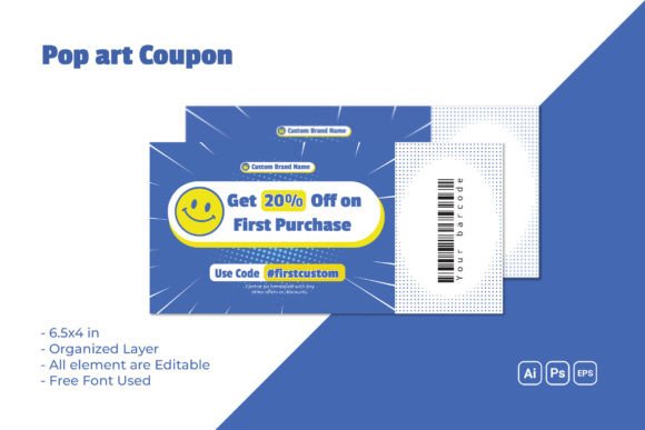 Pop Art Coupon: A Versatile Design Tool