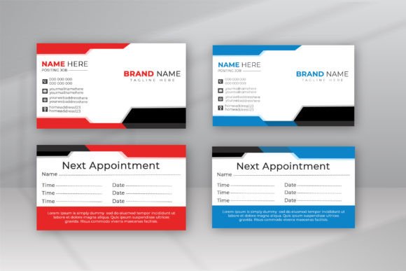 Simple Appointment Cards Design Template for Modern Branding