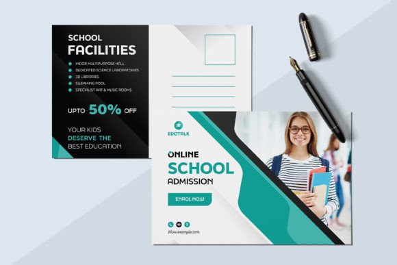 Streamline Your Marketing with a Business Postcard Layout with Pest Color
